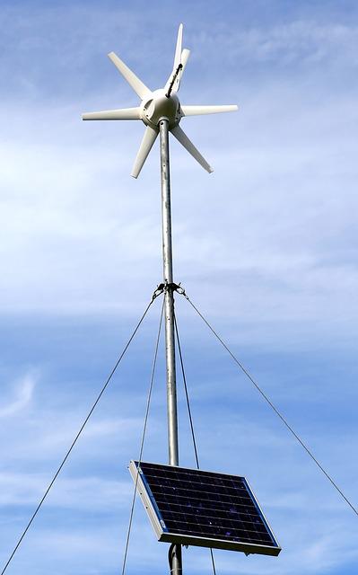 Solar- und Windmischung