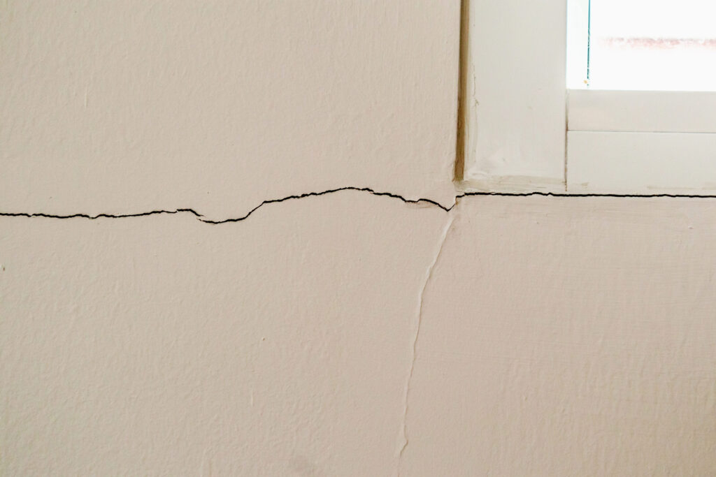 cracks around windows
