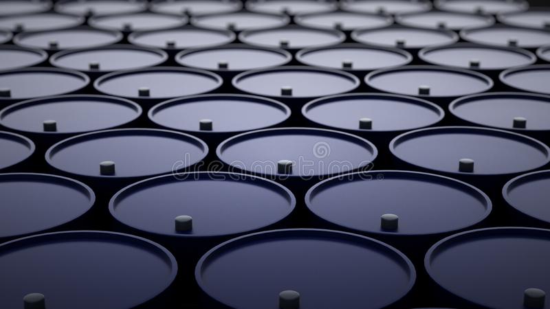 d illustration barrels crude oil 120426320