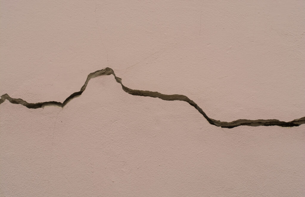 How to fix cracks and holes subsidence