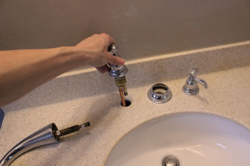 Remove faucet handles