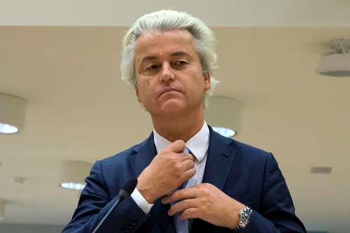 Geert Wilders Vorsitzender der Freiheitspartei . Foto von Associated Press